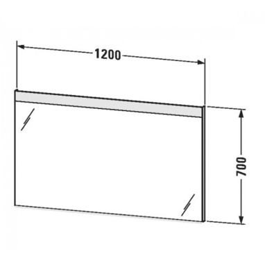 DURAVIT Зеркало с LED подсветкой Light and mirror (LM784800000)